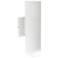 2 Light; LED Large Up and Down Sconce Fixture; White Finish; 20W; 120/277V