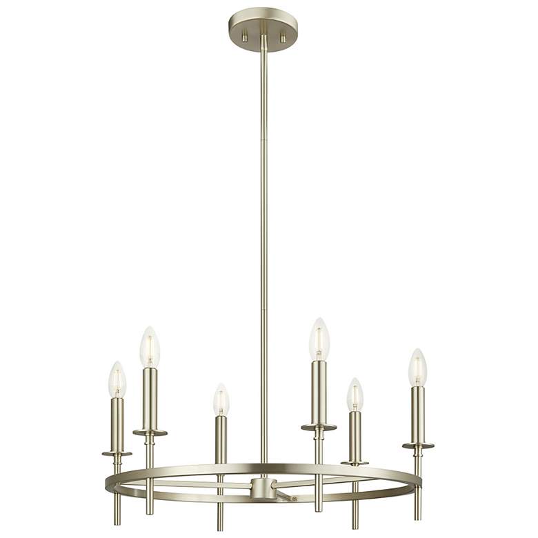 Image 4 2-Light Linear Chandelier in Chrome more views