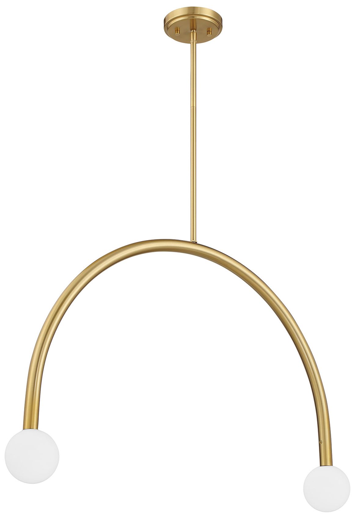 Image 2 2-Light Linear Chandelier in Matte Black more views