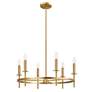 Thumbnail4 of 2-Light Linear Chandelier in Natural Brass more views