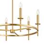 6_2-Light Linear Chandelier in Natural Brass more views