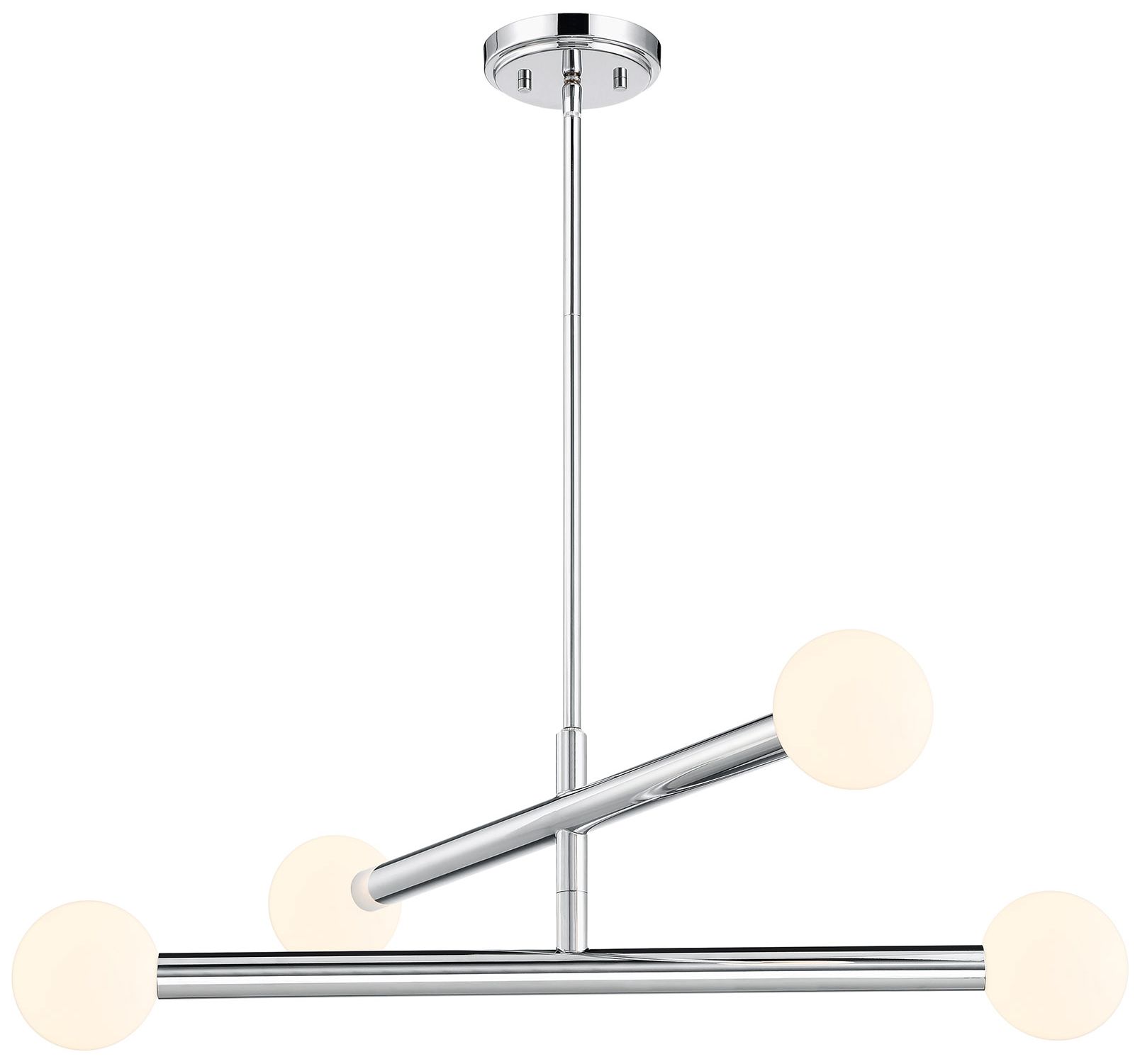Image 4 2-Light Linear Chandelier in Natural Brass more views