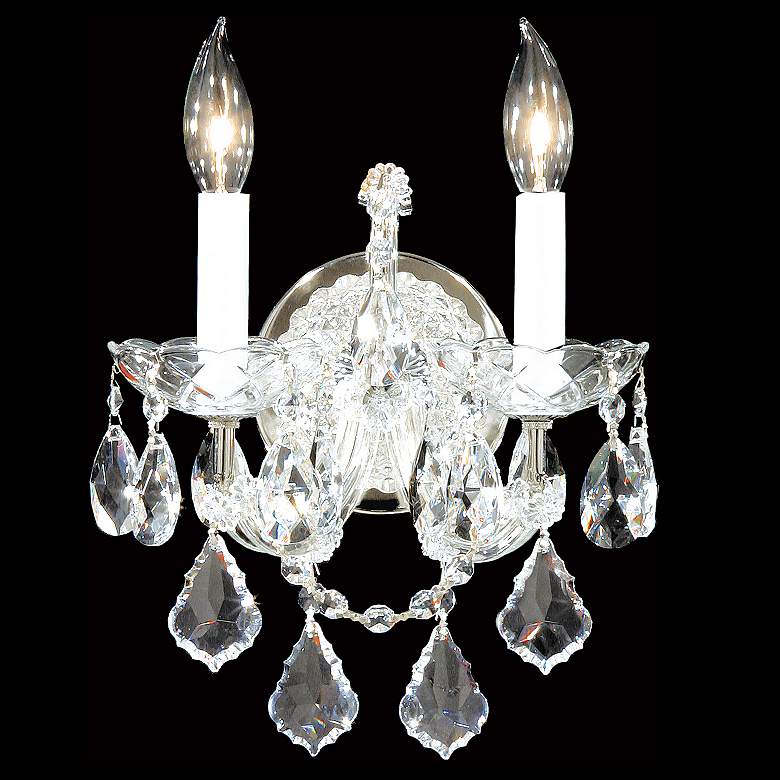 Image 1 2 Light Maria Theresa Wall Sconce Silver Finish