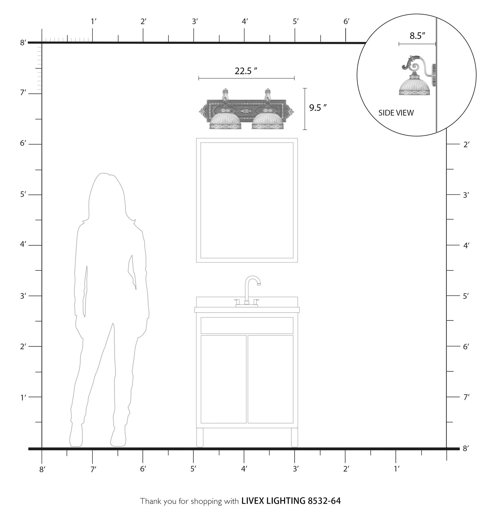 2 Light Palacial Bronze Bath