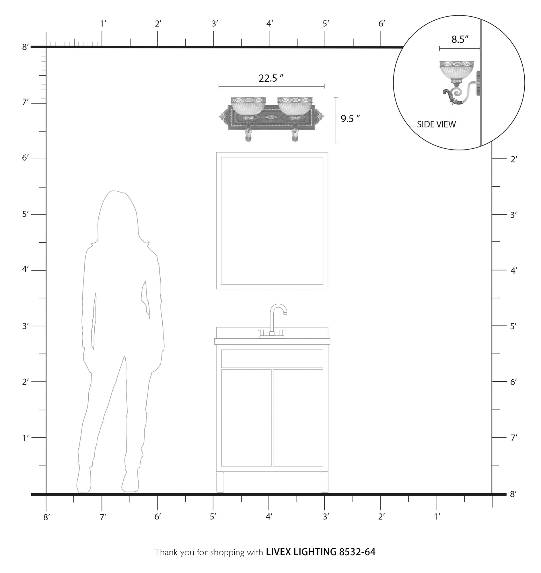 2 Light Palacial Bronze Bath