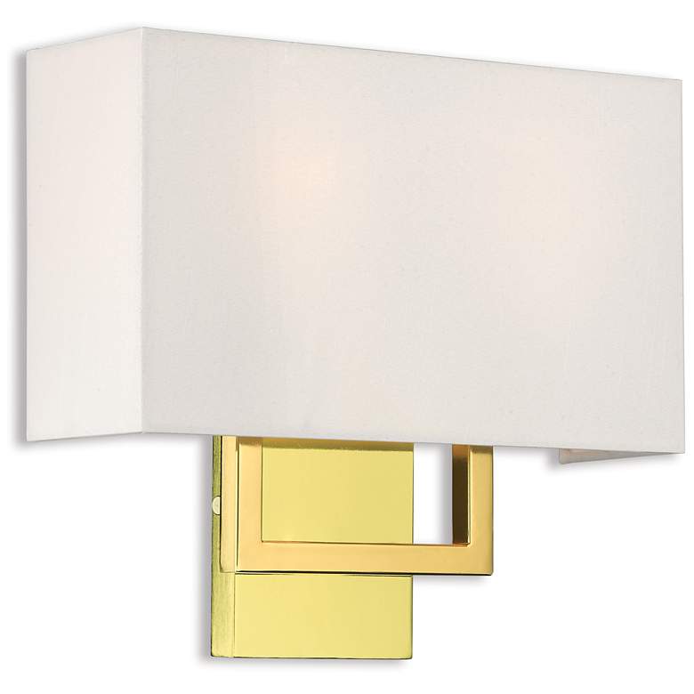 Image 1 2 Light Polished Brass ADA Wall Sconce