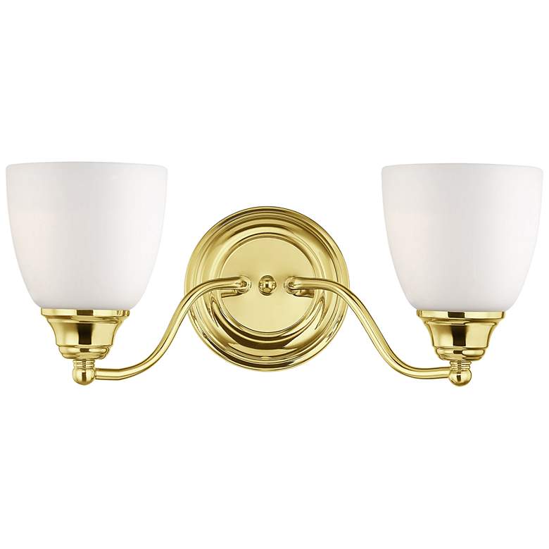 Image 2 2 Light Polished Brass Bath Vanity