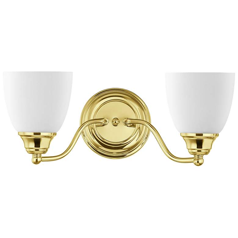 Image 4 2 Light Polished Brass Bath Vanity more views