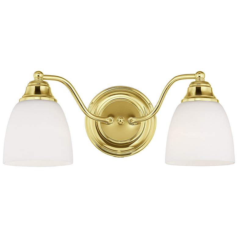 Image 7 2 Light Polished Brass Bath Vanity more views