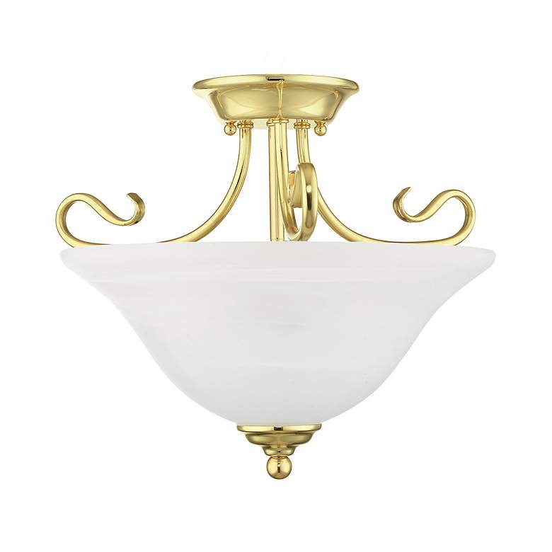 Image 4 2 Light Polished Brass Ceiling Mount more views