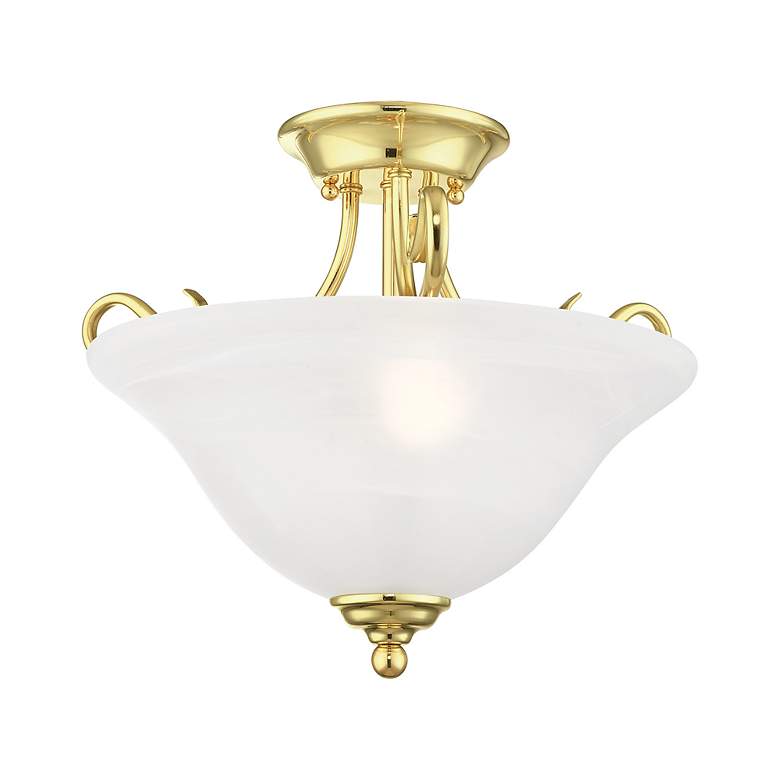 Image 5 2 Light Polished Brass Ceiling Mount more views