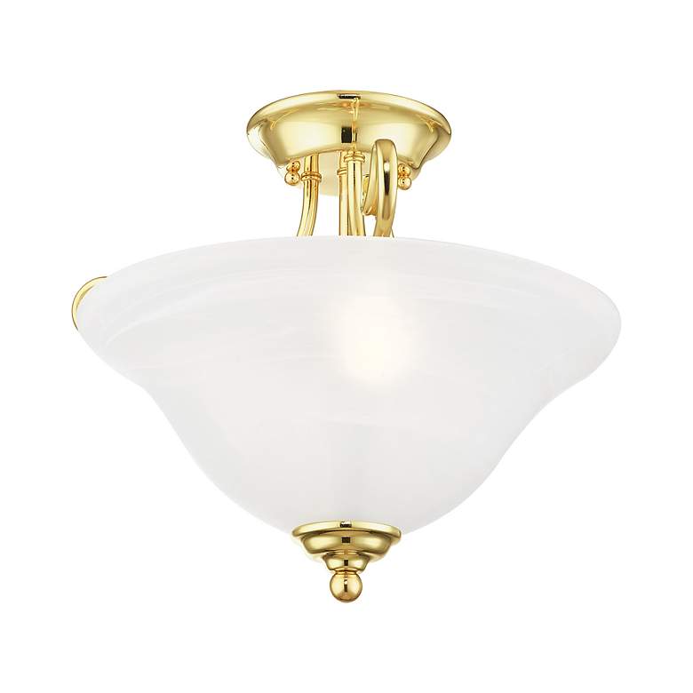 Image 6 2 Light Polished Brass Ceiling Mount more views