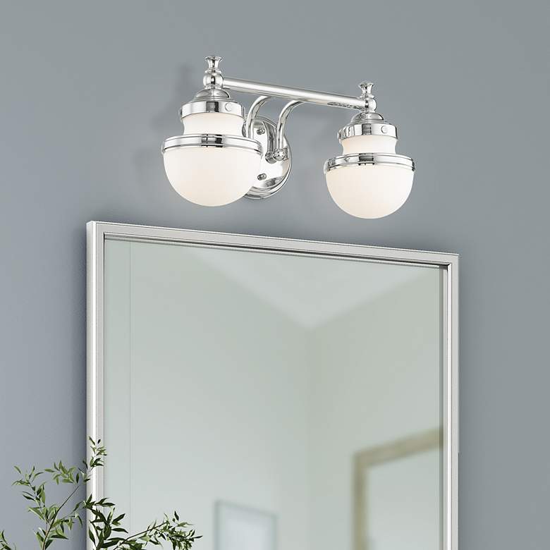 Image 1 2 Light Polished Chrome Bath Light
