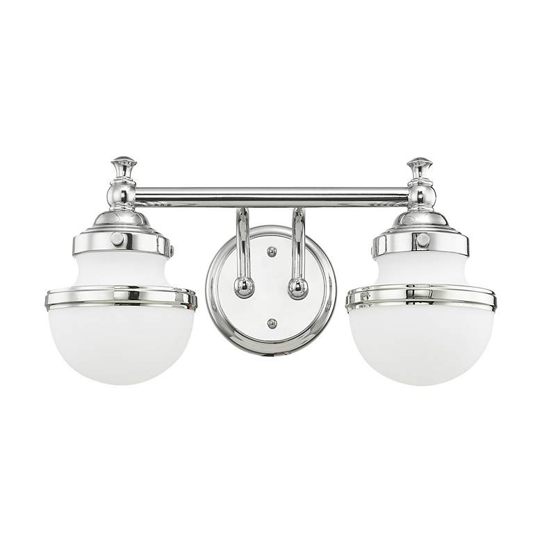 Image 3 2 Light Polished Chrome Bath Light more views