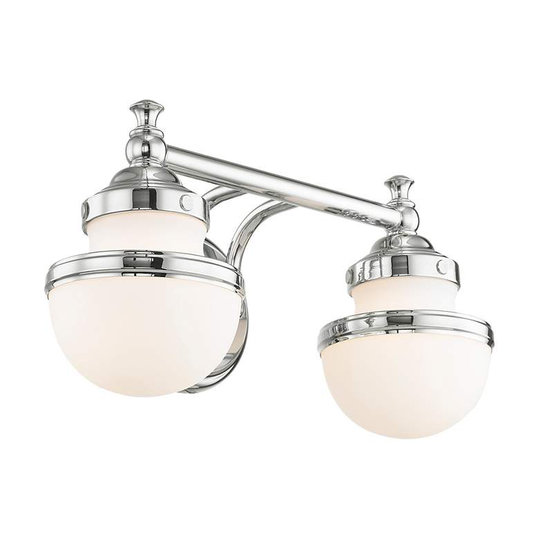 Image 7 2 Light Polished Chrome Bath Light more views