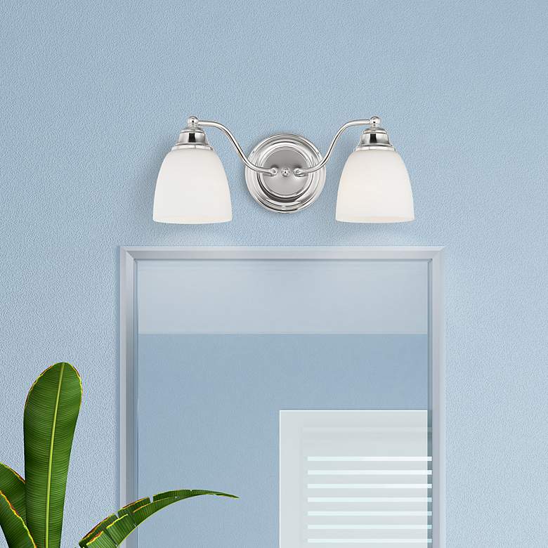 Image 1 2 Light Polished Chrome Bath Vanity