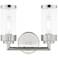 2 Light Polished Chrome Bath Vanity
