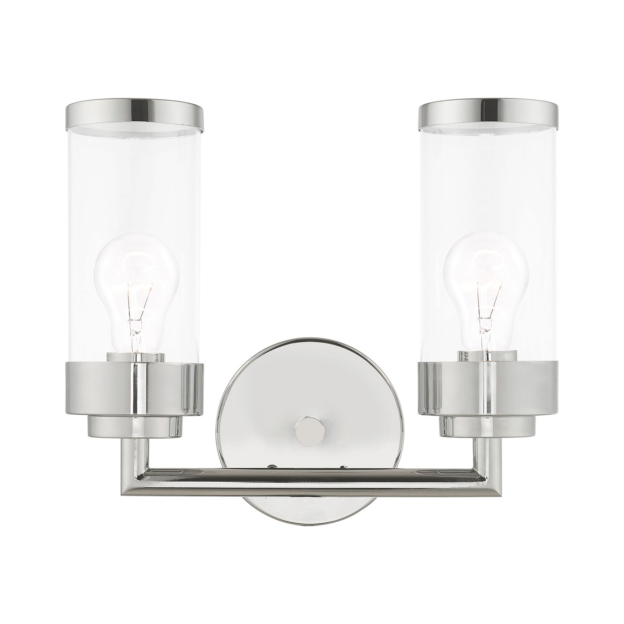 2 Light Polished Chrome Bath Vanity