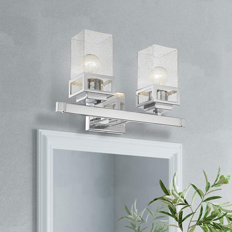 Image 1 2 Light Polished Chrome Bath Vanity