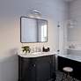 7_2 Light Polished Chrome Vanity Sconce with Mouth Blown Clear Glass more views