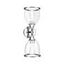 4_2 Light Polished Chrome Vanity Sconce with Mouth Blown Clear Glass more views