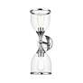 6_2 Light Polished Chrome Vanity Sconce with Mouth Blown Clear Glass more views