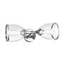 7_2 Light Polished Chrome Vanity Sconce with Mouth Blown Clear Glass more views