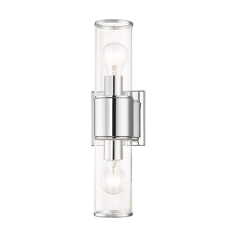Image 5 2 Light Polished Chrome Vanity Sconce more views
