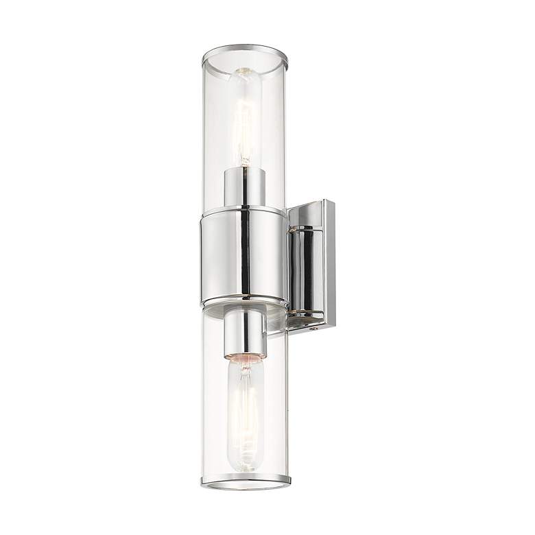 Image 6 2 Light Polished Chrome Vanity Sconce more views