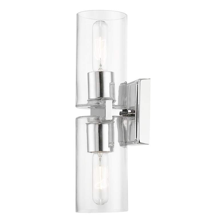 Image 5 2 Light Polished Chrome Vanity Sconce more views
