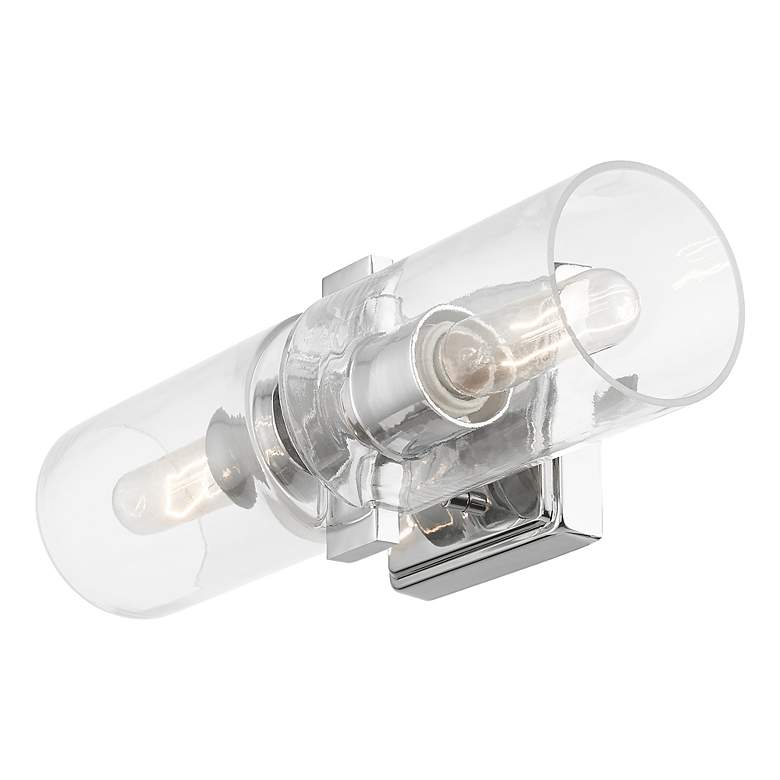 Image 6 2 Light Polished Chrome Vanity Sconce more views