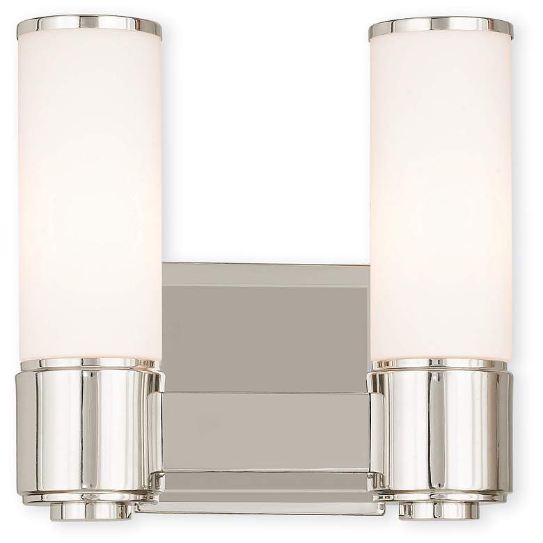 Image 1 2 Light Polished Nickel ADA Sconce