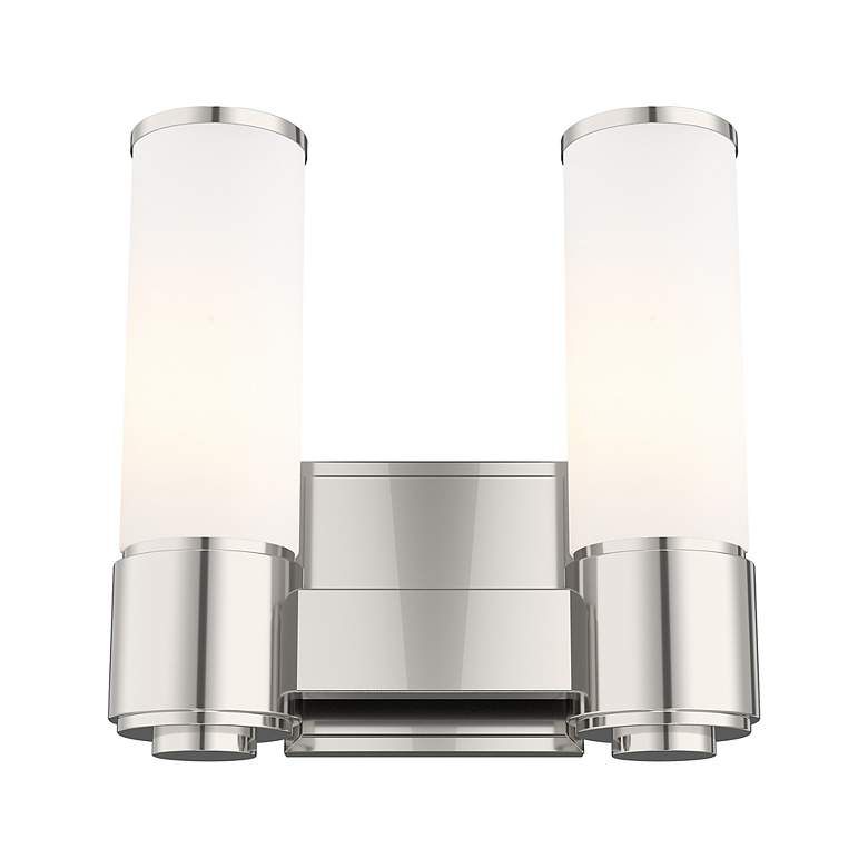 Image 4 2 Light Polished Nickel ADA Sconce more views