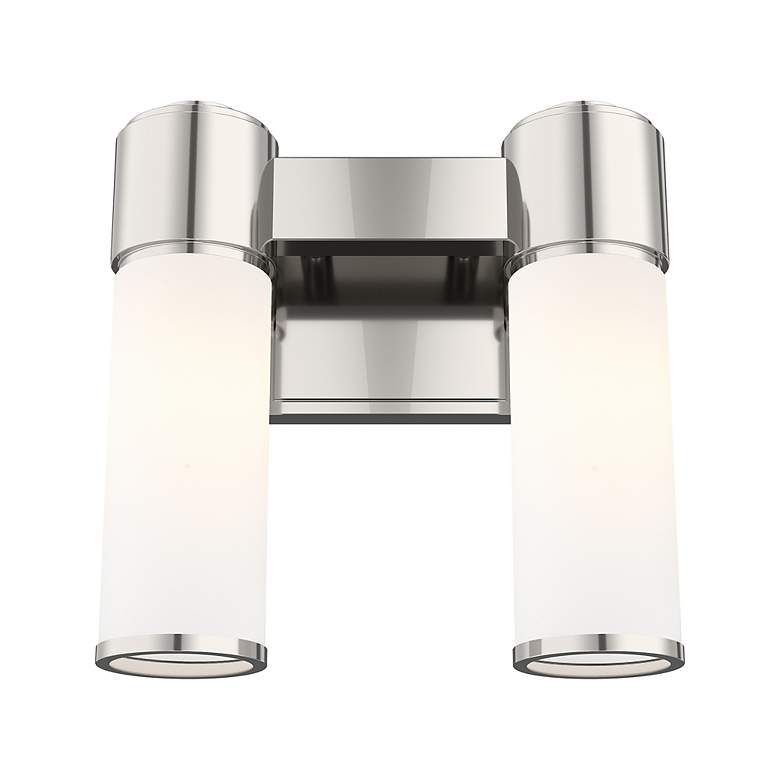 Image 5 2 Light Polished Nickel ADA Sconce more views