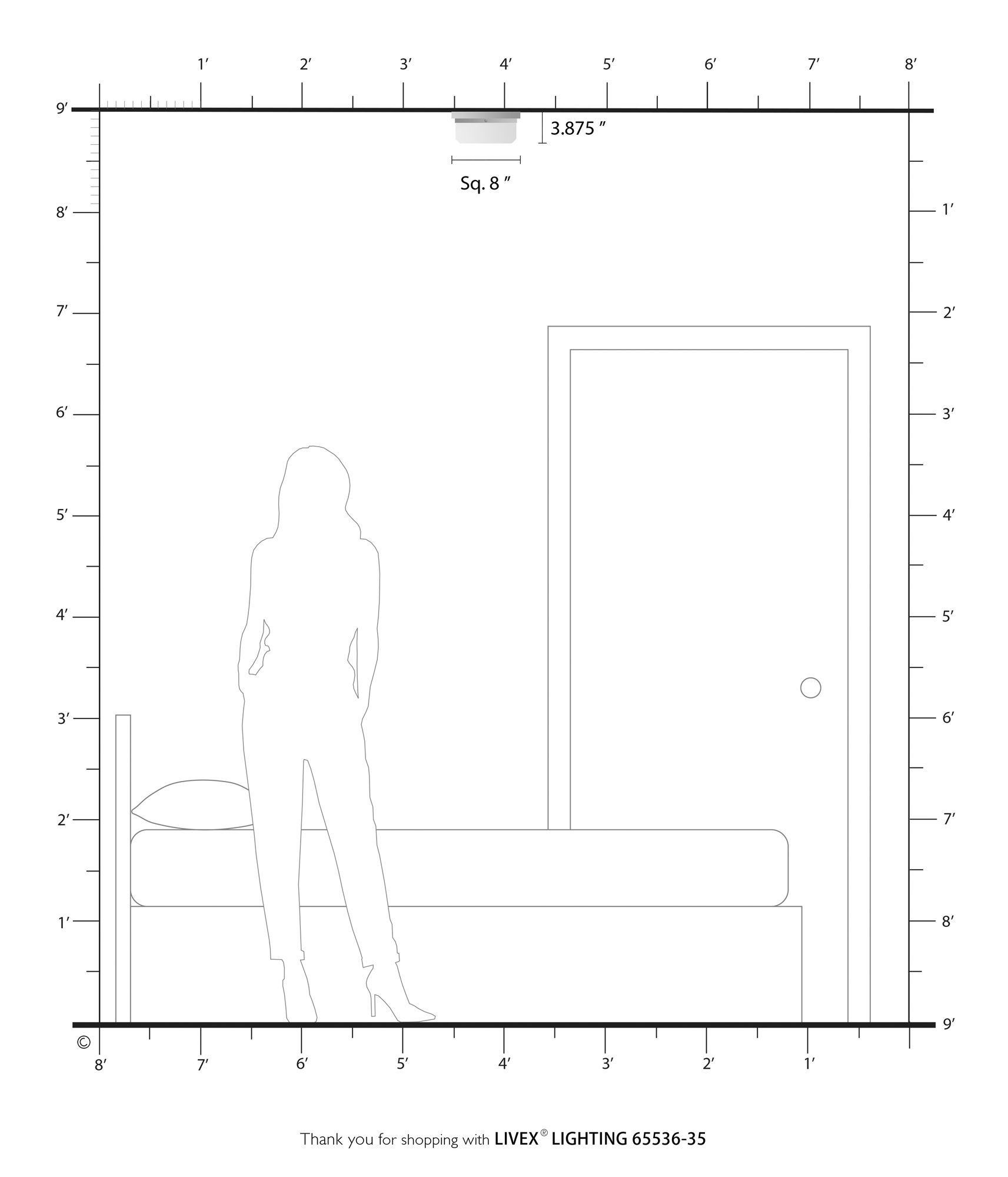 Image 7 2 Light Polished Nickel ADA Wall Sconce more views