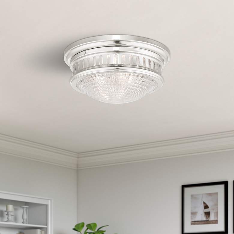 Image 1 2 Light Polished Nickel Ceiling Mount