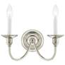 2_2 Light Polished Nickel Wall Sconce