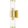 2_2 Light Satin Brass Vanity Sconce