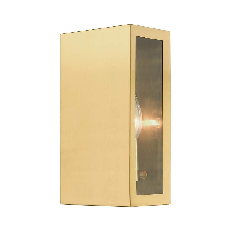 Image 4 2 Light Satin Gold Outdoor ADA Medium Sconce more views