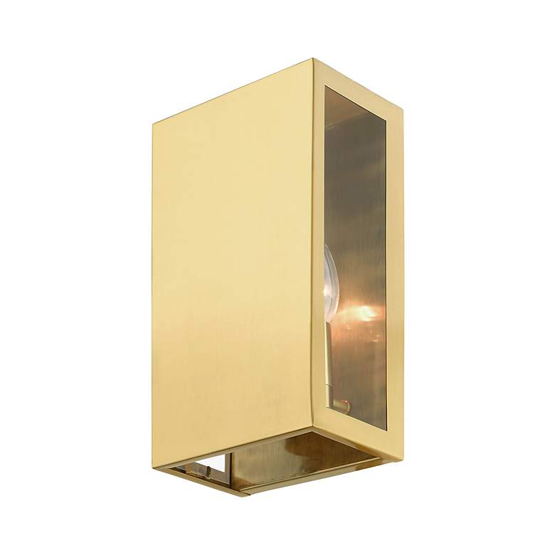 Image 6 2 Light Satin Gold Outdoor ADA Medium Sconce more views