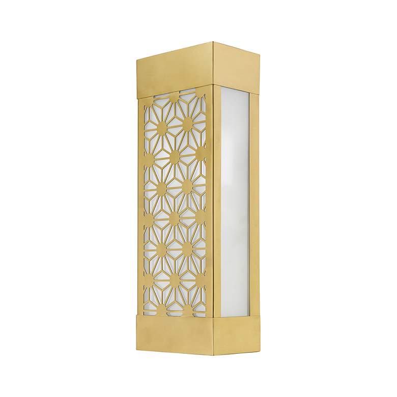 Image 3 2 Light Satin Gold Outdoor ADA Sconce more views