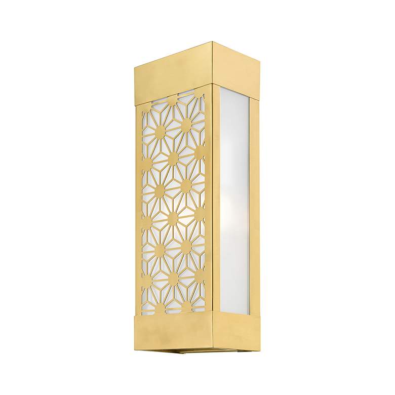 Image 4 2 Light Satin Gold Outdoor ADA Sconce more views