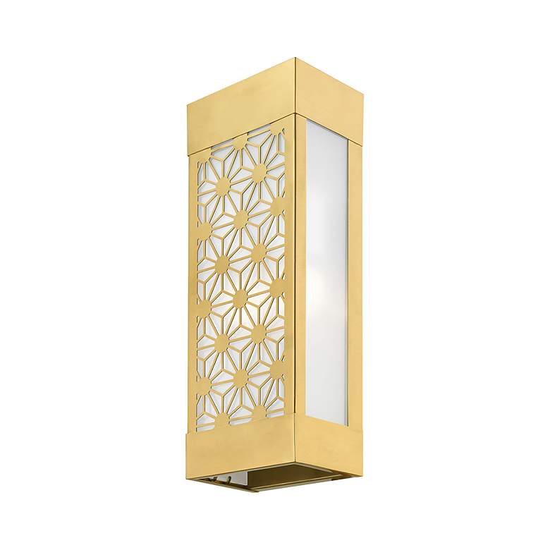 Image 5 2 Light Satin Gold Outdoor ADA Sconce more views