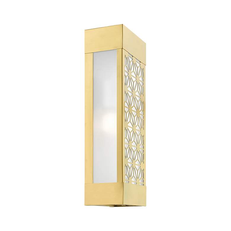 Image 7 2 Light Satin Gold Outdoor ADA Sconce more views