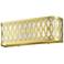 2 Light Soft Gold ADA Sconce with Oatmeal Color Shade