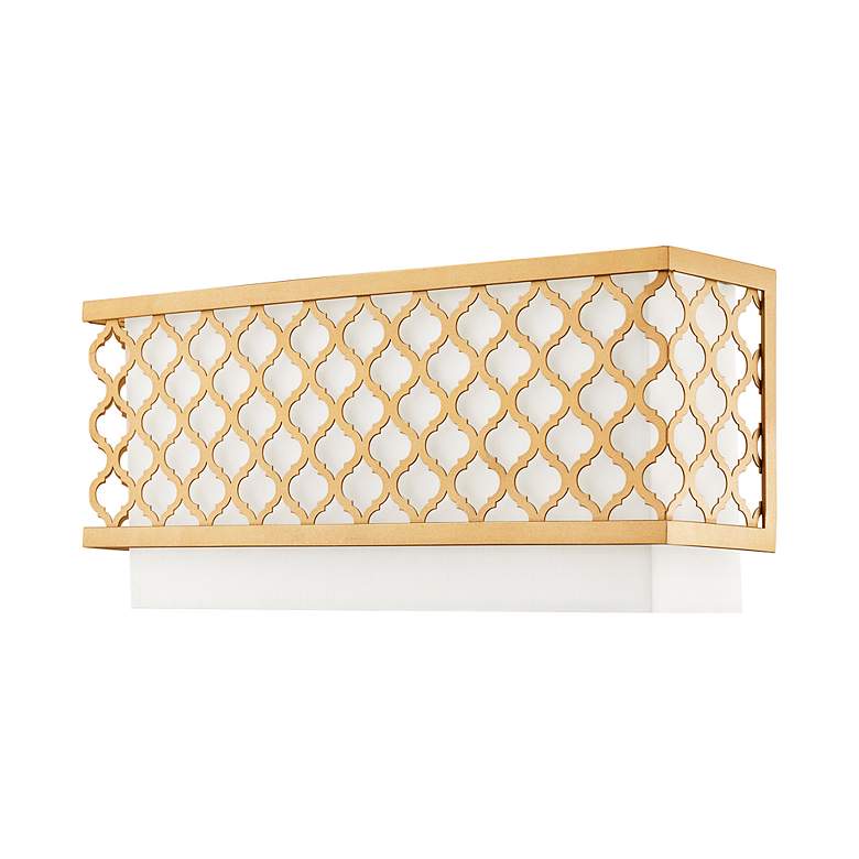 Image 3 2 Light Soft Gold ADA Wall Sconce more views