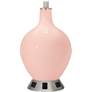 2-Light Table Lamp - 2 Outlets and USB in Rose Pink