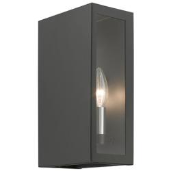 2 Light Textured Black Outdoor ADA Medium Sconce