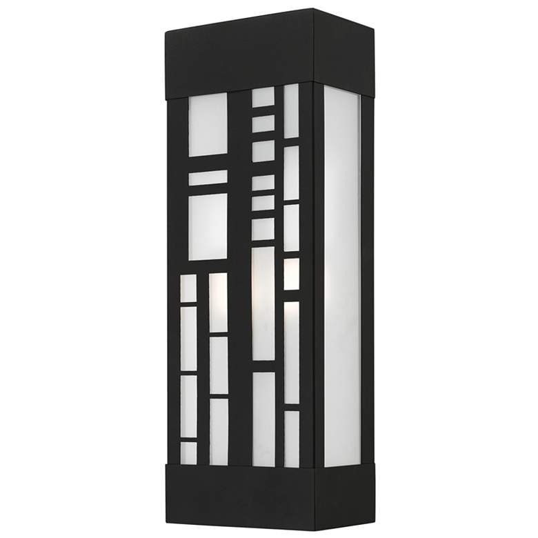 Image 1 2 Light Textured Black Outdoor ADA Sconce