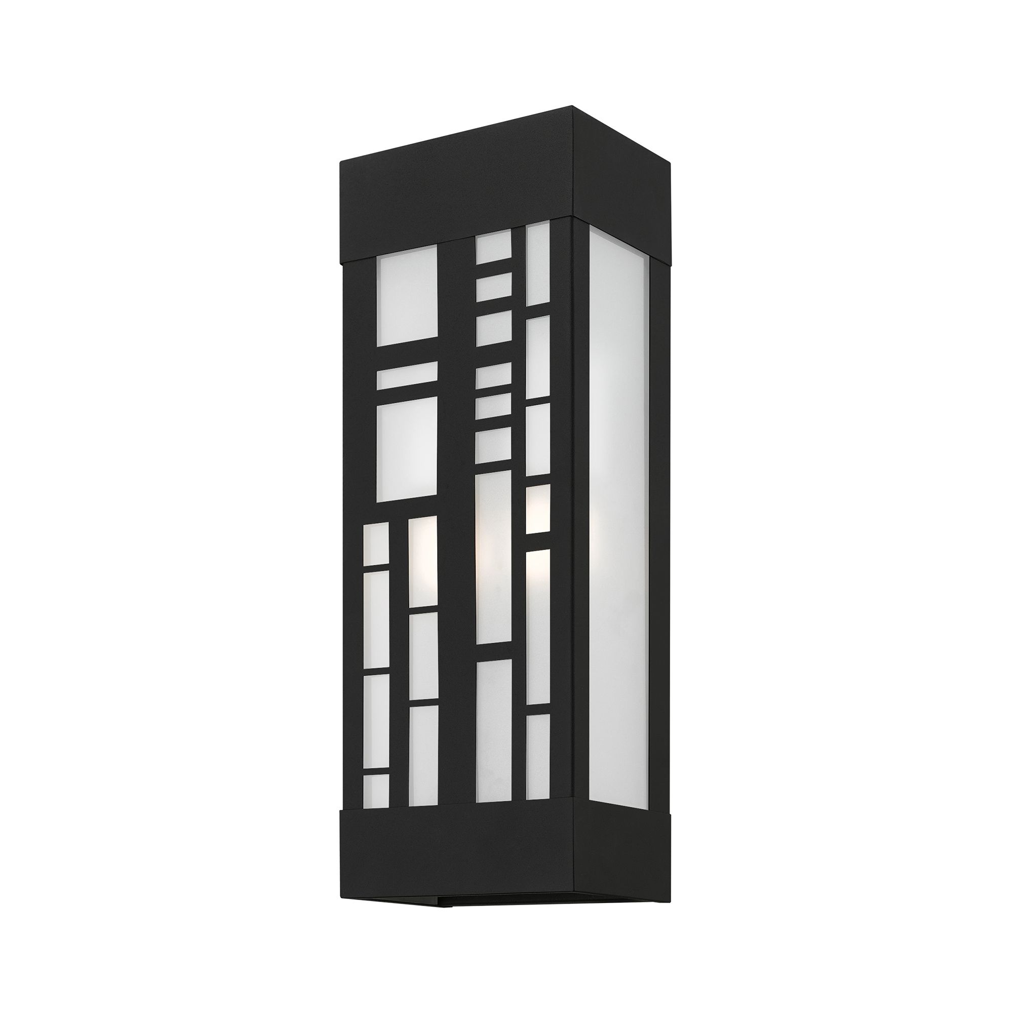 Image 4 2 Light Textured Black Outdoor ADA Sconce more views